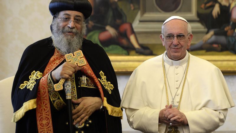 Meeting of H.H. Pope Tawadros II with H.H. Pope Francis I