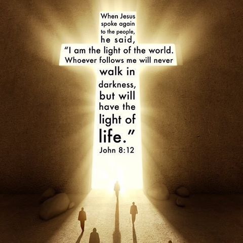 Then Jesus spoke to them again, saying, “I am the light of the world. He who follows Me shall not walk in darkness, but have the light of life.” John 8:12 . “There is a Light who is the Creator of the sun’s light. Let us love that light. Let us yearn to reach out and thirst for Him. Consequently, He will lead and take us to Him. In this manner we will live in Him and we will not die… The One who shines over you so that you might see Him is the same source who flows over…