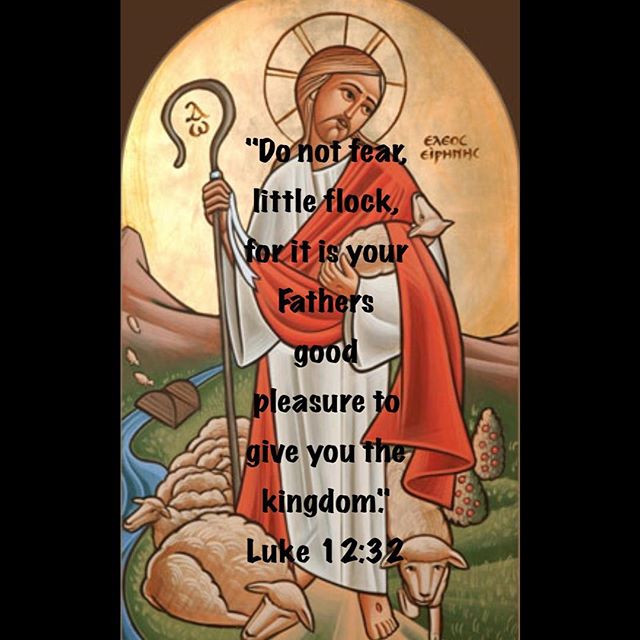 “Do not fear, little flock, for it is your Father’s good pleasure to give you the kingdom.” Luke 12:32 . “Be careful to belong to the chosen few; and do not be cold by following the negligent behaviour of others. Live like those few ones so you become equipped to enjoying God.” St John Cassian #littleflock #kingdomofheaven #donotfear #dailyreadings #coptic #orthodox #ApostlesFast