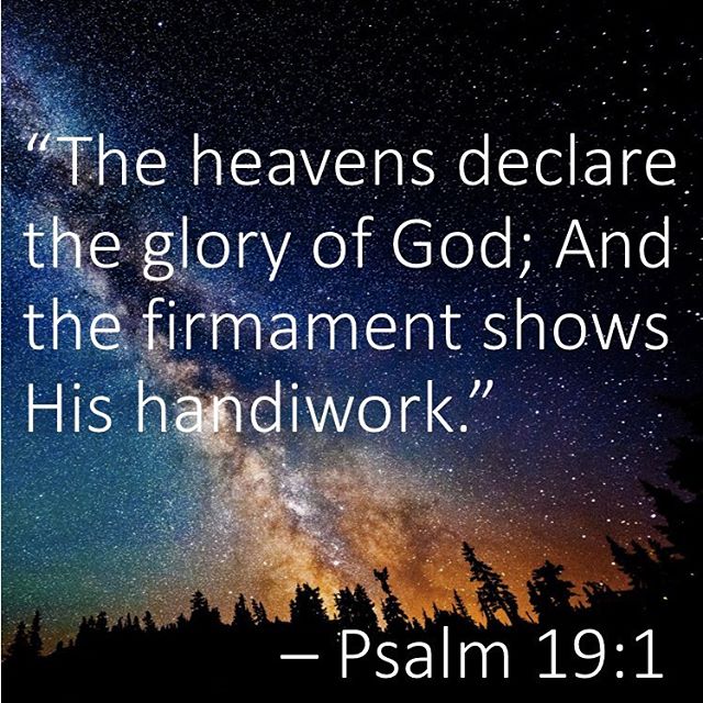 The heavens declare God's glory