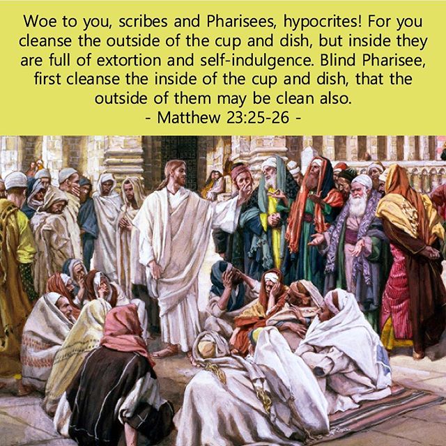 Woe to you, scribes and Pharisees, hypocrites! For you cleanse the outside of the cup and dish, but inside they are full of extortion and self-indulgence. Blind Pharisee, first cleanse the inside of the cup and dish, that the outside of them may be clean also. – Matthew 23:25-26 . God bestows more consideration on the purity of the intention with which our actions are performed than on the actions themselves. – St. Augustine . . . #Coptic #DailyReadings #Intentions #Cleanse #Purity