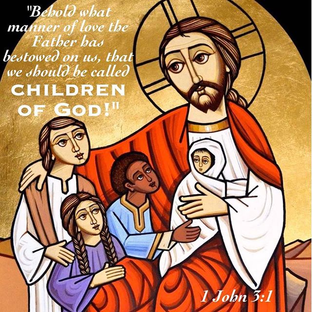 "My beloved let us reflect on whose children we are. Let us walk worthy of being children to such a Great Father. See how He lowered Himself to become our Father! We have our Father in heaven, so let us heed to abide worthy of such an adoption so we may get the inheritance."
St Augustine 
#Godslove #childrenofGod #Fatherinheaven #dailyreadings #HolyFifty #Christisrisen #TrulyHeisrisen #coptic #orthodox