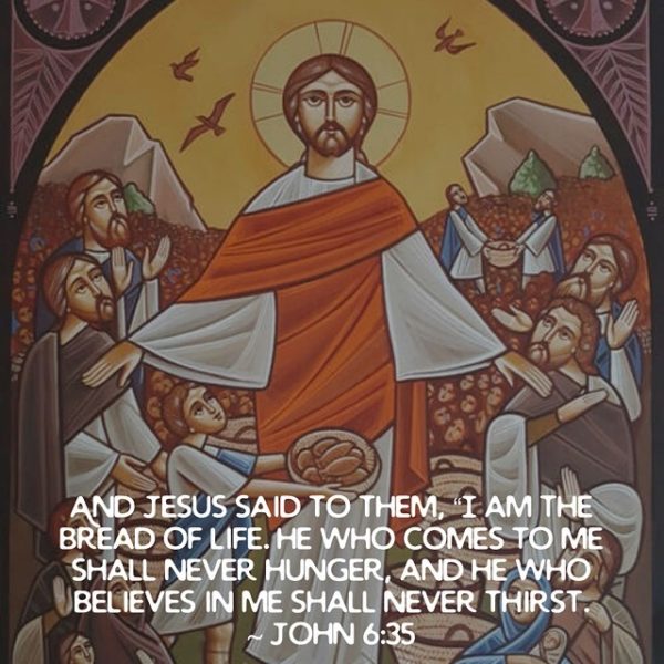 He does not say, I am the bread of nourishment, but of life, for, whereas all things brought death, Christ has quickened us by Himself. But the life here, is not our common life, but that which is not cut short by death: He that comes to Me shall never hunger; and, He that believes in Me shall never thirst. Or, shall never hunger or thirst, i.e. shall never be wearied of hearing the word of God, and shall never thirst as to the understanding: as though He had not the water of baptism, and the sanctification of the Spirit.…