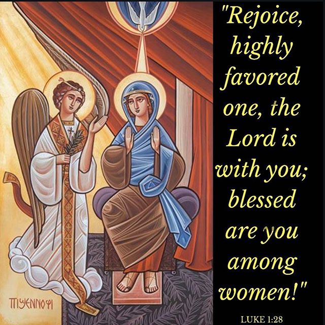 "She was the only one to be called ‘blessed art thou among women’, for she alone has obtained the blessing that belonged to no one but her, for she was filled with the gifts of grace."
St Ambrose 
#annunciation #StMary ##IncarnationoftheWord #ArchangelGabriel #kiahk #SundayGospel #dailyreadings #coptic #orthodox