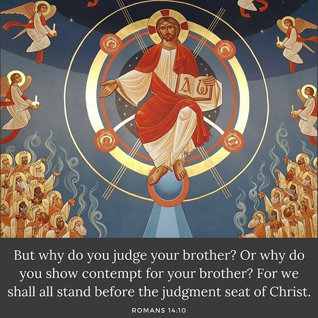 For we are before the eyes of our Lord and God, and “we must all appear at the judgement-seat of Christ, and every one must give an account of himself.” - St. Polycarp of Smyrna
#judgenotthatyoubenotjudged #beforeHiseyes #weshallallstandbeforeHim #dailyreadings #lent #coptic #orthodox