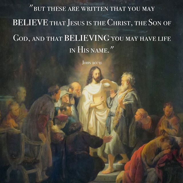 "Believing in Christ as the Messiah and Son of God does not leave a person unchanged and in the same status. This faith leads the believer to enjoy eternal life, rejoice in the Lord’s name and in His person as He is life itself."
St John Chrysostom 
#StThomasSunday #doubt #faith #eternallife #HolyFifty #ChristisRisen #TrulyHeisRisen #dailyreadings #coptic #orthodox