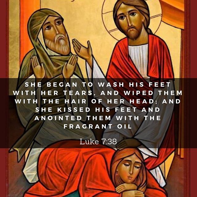 “The woman’s humility secured her forgiveness of sins” ~ St. Augustine 
#forgiveness #humility #dailyreadings #coptic #orthodox