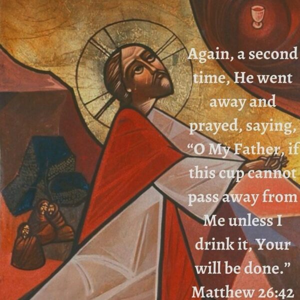 Good Friday Eve of the Holy Pascha Week “By saying then, “If it be possible, let it pass from me,” he showed his true humanity. But by saying, “Nevertheless not as I will, but as you will,” he showed his virtue and selfcommand. This too teaches us, even when nature pulls us back, to follow God. In order to make clear that he is truly God and truly human, words alone would not suffice. Deeds were needed. So he joined deeds with words in order that even those who have been highly contentious may believe that he both became man…