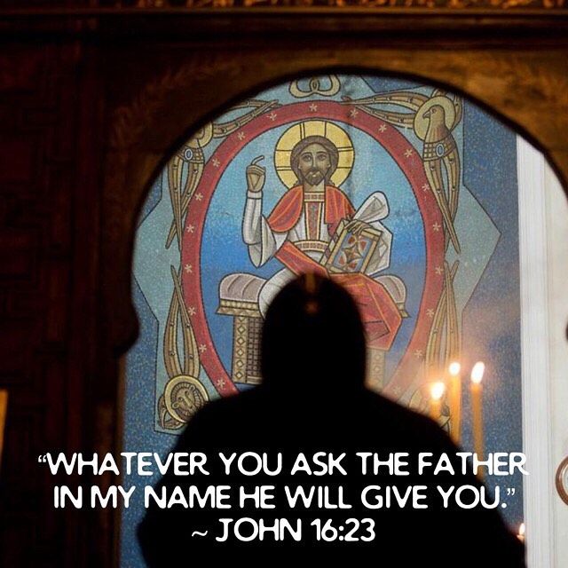 And since we have Him as an Advocate with the Father for our sins let us when as sinners we petition on behalf of our sins put forward the words of our Advocate. For since He says that "whatsoever we shall ask of the Father in His name He will give us"  St. Cyprian  #askandyouwillreceive #askinHisname #dailyreadings #coptic #orthodox #holyfifty #ChristIsRisen #TrulyHeIsRisen