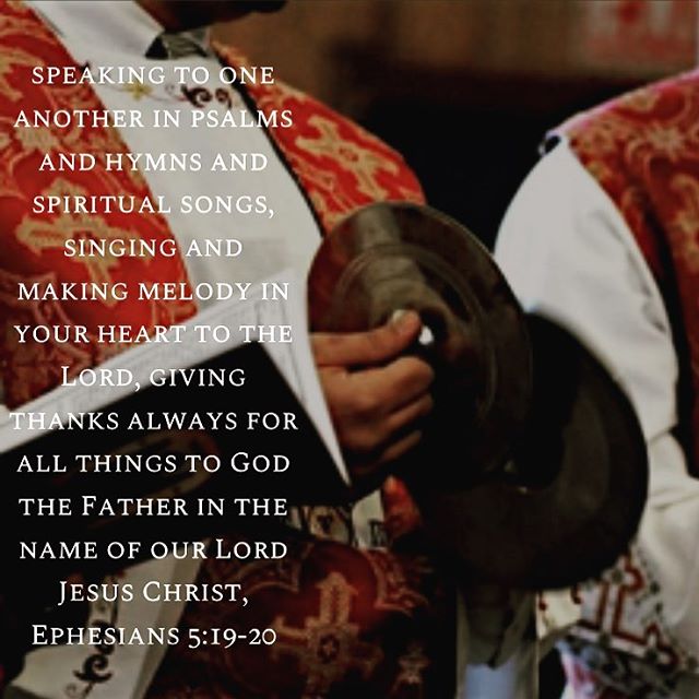 “’Making melody to the Lord’ means paying attention while you are singing. It means not letting your mind drift. Those who in singing do not offer this deep attention to God are merely mouthing psalms, uttering words, while their hearts are preoccupied elsewhere.”
-Saint John Chrysostom 
#coptic #orthodox #copticorthodox #dailyreading #psalms #melody #music #thanksgiving