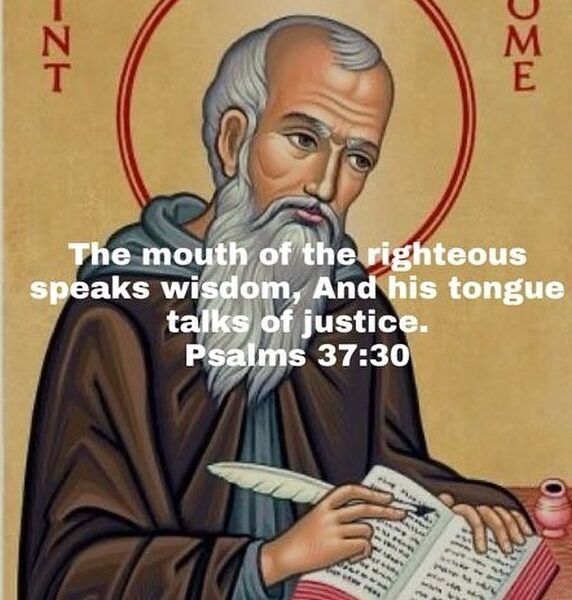 “Love the Bible and wisdom will love you.” – St. Jerome • • • #coptic #orthodox #dailyreadings #sayingsofthefathers #faith #orthodoxy #copticorthodox #christianity #liturgy #gospel #praise #grace #hope #faithful #copticfathers #saints #ukmidcopts
