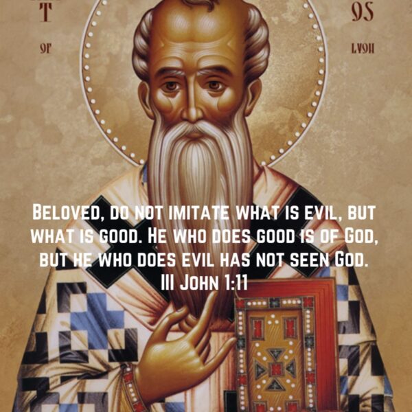 “The word is our master and we must be imitators of His works and doers of His words.” – St. Irenaeus • • • #coptic #orthodox #dailyreadings #sayingsofthefathers #faith #orthodoxy #copticorthodox #christianity #liturgy #gospel #praise #grace #hope #faithful #copticfathers #saints #ukmidcopts