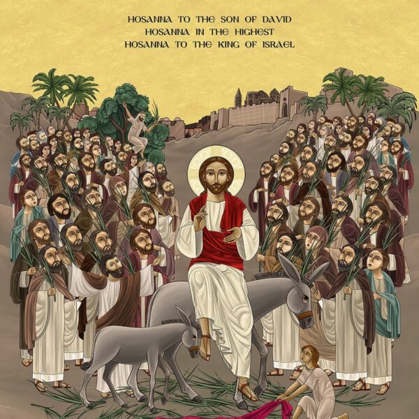 “Palm Sunday is the Day where the Kingdom of the Earth with its Palms the Kingdom of Animals with the Donkey and the Kingdom of Men with their hymns and procession are all United in Christ welcoming him into Jerusalem” – H.H. Pope Tawadros II • • • #holyweek2025 #holyweek #gospel #palmsunday #evemonday