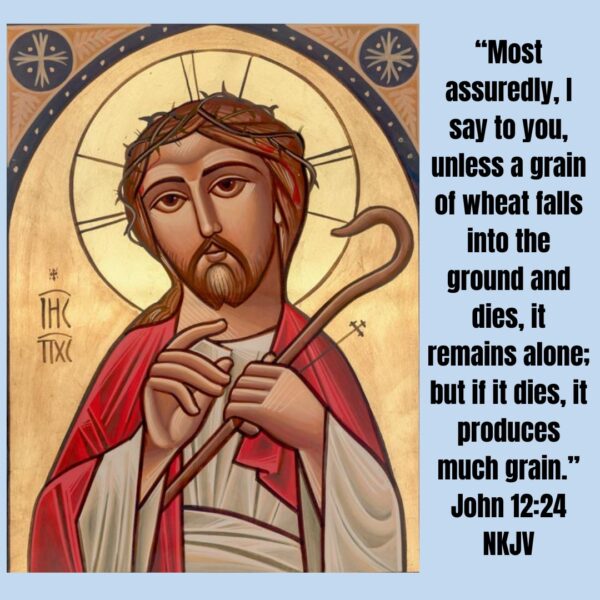 Gospel of the first hour of Monday Eve • “If a man loves God with all his heart, all his thoughts, all his will, and all his strength, he will gain the fear of God; the fear will produce tears, tears will produce strength; by the perfection of this the soul will bear all kinds of fruits.” – St. Anthony the Great #pascha #mondayevepascha #holyweek #gospel #easter