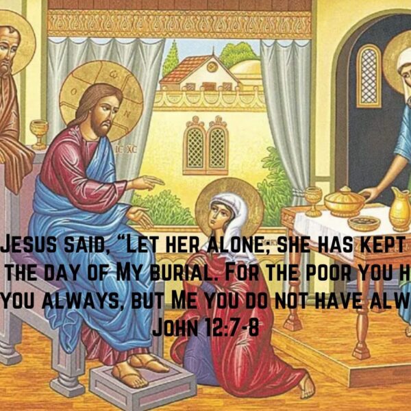 Wednesday of the Holy Pascha Week “By the Holy Spirit’s power are sealed all the entrances into your soul. By theseal of anointing with Sacred Chrism all your bodily members are sealed and you are now able to use your senses for the good of your own soul and the welfare of others.” – St. Ephraim of Syria