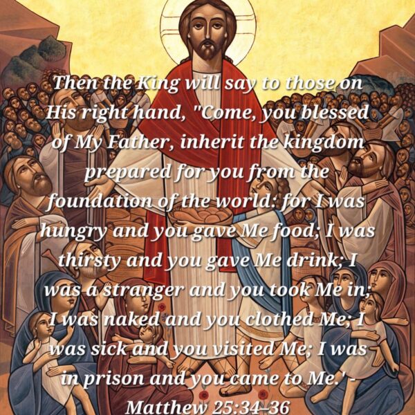 “Many blessings such as health, shelter, clothing and food you have, yet you never give thanks because you consider them normal matters and take them for granted. But those that are deprived of them are aware of and feel the values of such blessings and if they obtain them, they give a heartfelt thanks. Always give thanks to our Lord.” – H.H. Pope Shenouda III