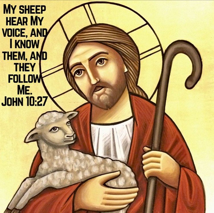 "Let me find You whom I so longingly seek. I am the sheep who wandered into the wilderness. Seek after me and bring me home again to Your fold." - St. Jerome #coptic #orthodox #salvation #hope #sheep #shepherd #orthodoxy #icon #seek #follow #followme #lambofgod