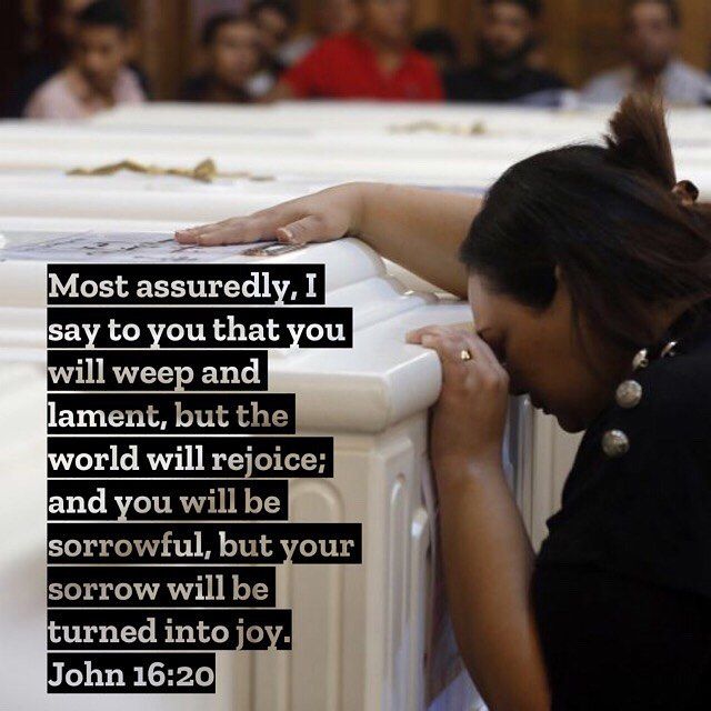 He showed them that after sorrow there will be joy and that sorrow will bring about joy. Sorrow will be for a short period.  St. John Chrysostom  #rejoice #joy #sorrowisturnedintojoy #dailreadings #coptic #orthodox #nativityfast #advent