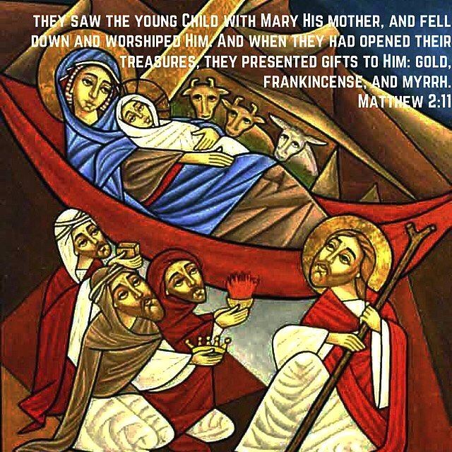 "Blessed be that Child Who gladdened Bethlehem today! Thanks to Him Who sent His Heir that by Him He might draw us to Himself yea make us heirs with Him! Blessed be the Shepherd Who became a Lamb for our reconcilement!" - St. Ephraim the Syrian #copticorthodox #coptic #dailyreading #christmas #christ #christianity